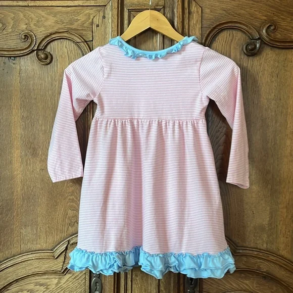 Trotter St Fall Pink and blue ruffled dress - Picture 6 of 16